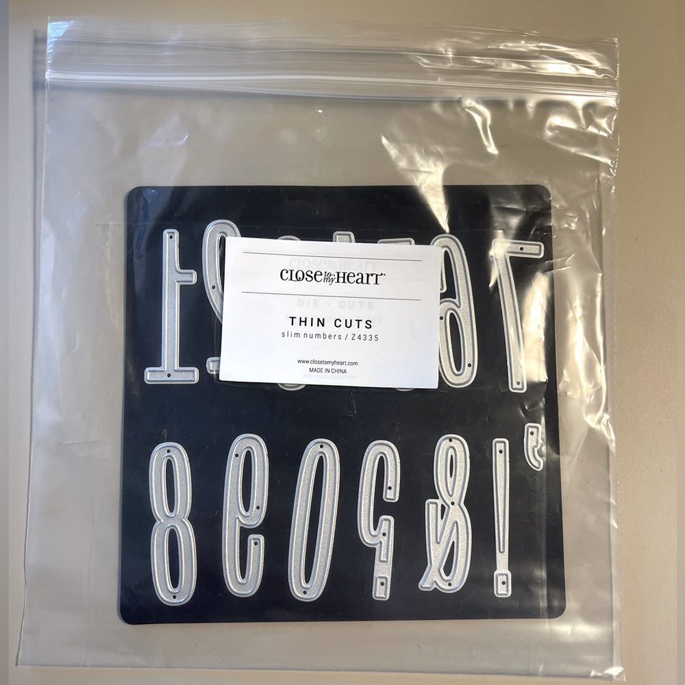 Retired CTMH Slim Numbers Thin Cuts